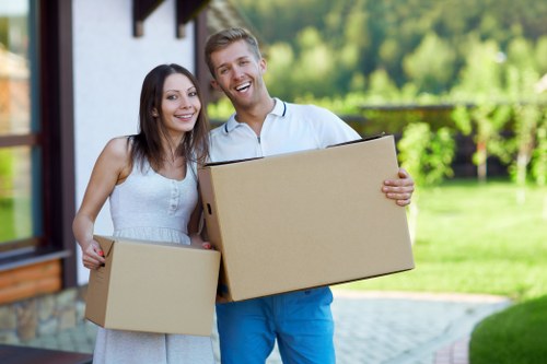 Careful packing of fragile items for a Crouch End relocation