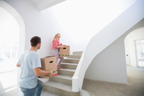 Furniture being loaded for small removals in Crouchend