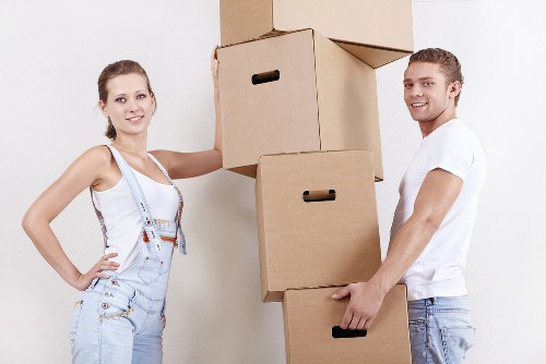 Organised packing of fragile belongings for a move in Crouchend
